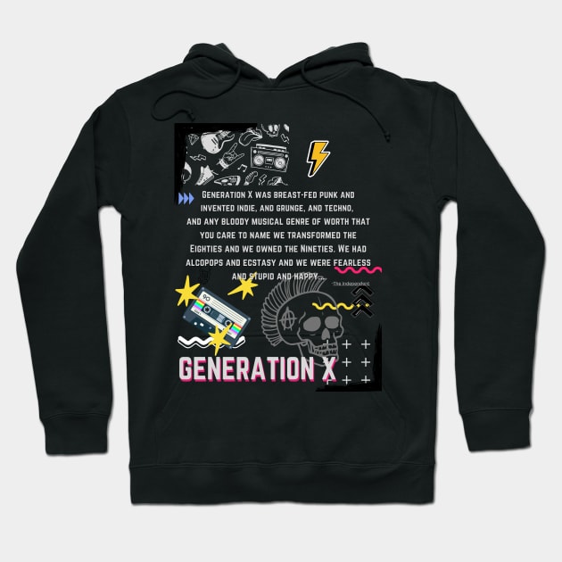 Gen X music Hoodie by GenXDesigns